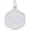 NUMBER FIFTY SCALLOPED DISC - Rembrandt Charms