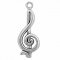 TREBLE CLEF Sterling Silver Charm