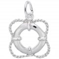 Life Preserver Sterling Silver Charm