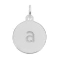 PETITE INITIAL DISC - LOWER CASE A - Rembrandt Charms