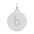 PETITE INITIAL DISC - LOWER CASE B - Rembrandt Charms
