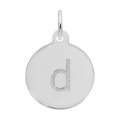 PETITE INITIAL DISC - LOWER CASE D- Rembrandt Charms