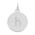 PETITE INITIAL DISC - LOWER CASE H - Rembrandt Charms