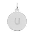 PETITE INITIAL DISC - LOWER CASE U - Rembrandt Charms