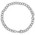 Round Cable Link Classic Sterling Silver Bracelet