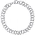 TWISTED CABLE DOUBLE LINK CLASSIC BRACELET - 7 IN. - Rembrandt