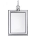 Small Vertical Rectangle PhotoArt Sterling Silver Charm
