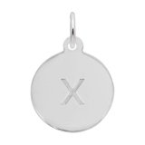 Letter X Sterling Silver harm