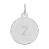 Letter Z Sterling Silver Charm