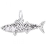 Mackerel Fish Sterling Silver Charm