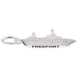 Freeport Cruise Ship Sterling Silver Charm