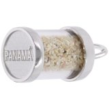 Panama Sand Capsule Sterling Silver Charm