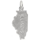 ILLINOIS MAP - Rembrandt Charms