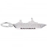 Bahamas Cruise Ship Sterling Silver Charm