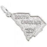 South Carolina Sterling Silver Charm