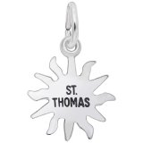 St Thomas Sun Sterling Silver Charm