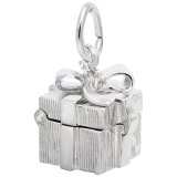 Gift Box Sterling Silver Charm