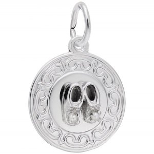 Baby Booties Sterling Silver Charm