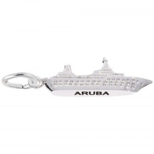Aruba Cruise Ship Sterling Silver Charm