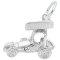 Knoxville Sprint Car Sterling Silver Charm