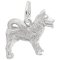 Akita Dog Sterling Silver Charm